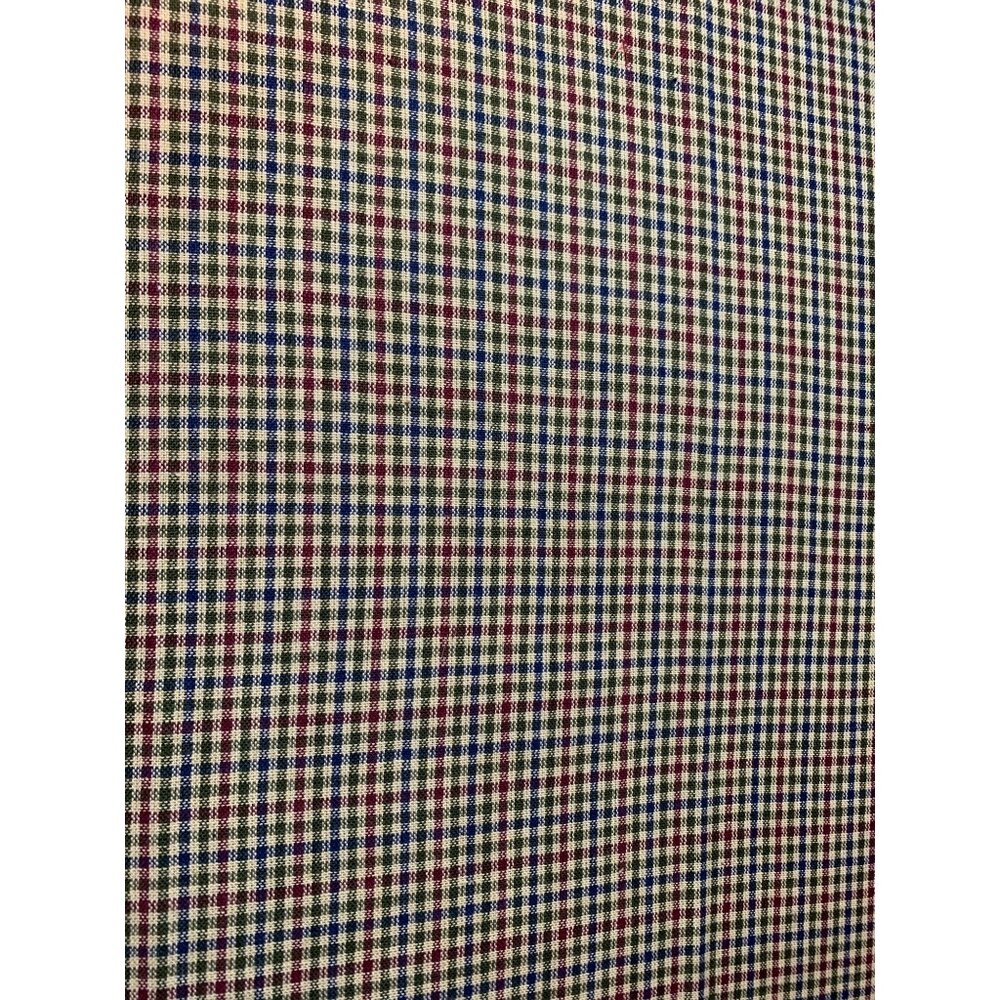 Blue & Red Plaid Cotton Fabric 1/2 Yard 42" Wide For Sewing & Crafting